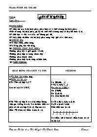 Giáo án môn Số học Lớp 6 - Tiết 3: Ghi số tự nhiên - Huỳnh Thị Thanh Loan