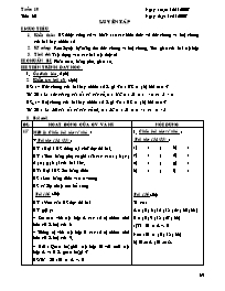 Giáo án môn Số học Lớp 6 - Tiết 30: Luyện tập - Năm học 2007-2008