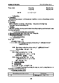Giáo án môn Số học Lớp 6 - Tiết 30: Luyện tập