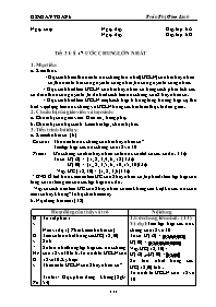Giáo án môn Số học Lớp 6 - Tiết 31, Bài 17: Ư