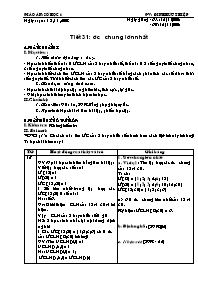 Giáo án môn Số học Lớp 6 - Tiết 31 đến 33 - Năm học 2008-2009 - Đinh Hữu Thiệp