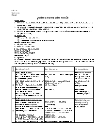 Giáo án môn Số học Lớp 6 - Tiết 32 đến 50 (bản 4 cột)