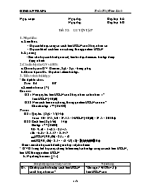 Giáo án môn Số học Lớp 6 - Tiết 32: Luyện tập