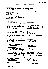 Giáo án môn Số học Lớp 6 - Tiết 32: Luyện tập