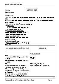 Giáo án môn Số học Lớp 6 - Tiết 33: Luyện tập