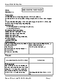 Giáo án môn Số học Lớp 6 - Tiết 34: Bội chung nhỏ nhất - Lê Thị Hồng Thu