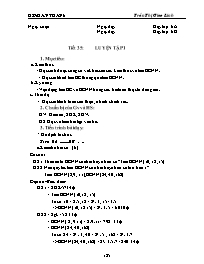 Giáo án môn Số học Lớp 6 - Tiết 35: Luyện tập