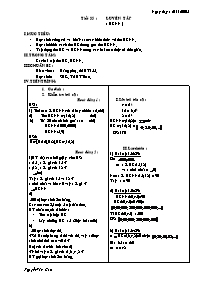 Giáo án môn Số học Lớp 6 - Tiết 35: Luyện tập