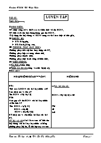 Giáo án môn Số học Lớp 6 - Tiết 35: Luyện tập