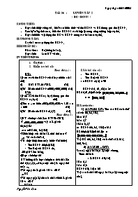 Giáo án môn Số học Lớp 6 - Tiết 36: Luyện tập