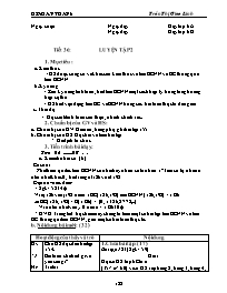 Giáo án môn Số học Lớp 6 - Tiết 36: Luyện tập