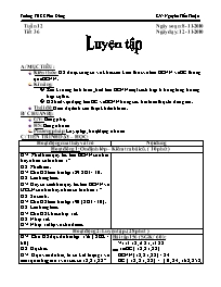 Giáo án môn Số học Lớp 6 - Tiết 36: Luyện tập