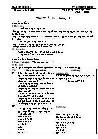 Giáo án môn Số học Lớp 6 - Tiết 37 đến 38 - Năm học 2008-2009 - Đinh Hữu Thiệp