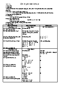 Giáo án môn Số học Lớp 6 - Tiết 37: Ôn tập chương I (Bản 3 cột)