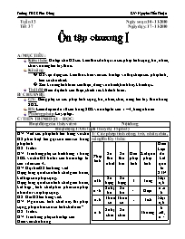 Giáo án môn Số học Lớp 6 - Tiết 37: Ôn tập ch