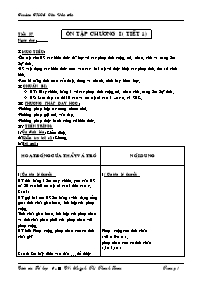 Giáo án môn Số học Lớp 6 - Tiết 37: Ôn tập chương I (tiết 1) - Lê Thị Hồng Thu