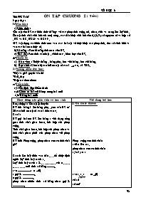 Giáo án môn Số học - Lớp 6 - Tiết 37: Ôn tập chương I (Tiết 1)