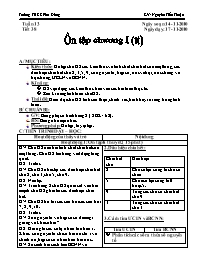 Giáo án môn Số học Lớp 6 - Tiết 38: Ôn tập ch