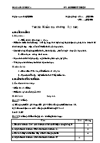 Giáo án môn Số học Lớp 6 - Tiết 39: Kiểm tra chương I (1 tiết) - Năm học 2008-2009 - Đinh Hữu Thiệp