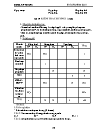 Giáo án môn Số học Lớp 6 - Tiết 39: Kiểm tra 