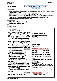 Giáo án môn Số học Lớp 6 - Tiết 4, Bài 4: Số