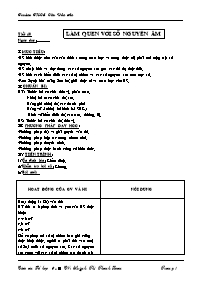 Giáo án môn Số học Lớp 6 - Tiết 40: Làm quen với số nguyên âm - Huỳnh Thị Thanh Loan