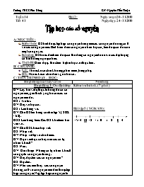 Giáo án môn Số học Lớp 6 - Tiết 41, Bài 2: Tậ