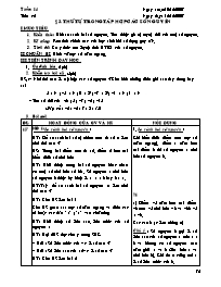 Giáo án môn Số học Lớp 6 - Tiết 42, Bài 3: Thứ tự trong tập hợp các số nguyên - Năm học 2007-2008