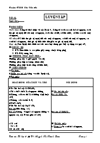 Giáo án môn Số học Lớp 6 - Tiết 43: Luyện tập