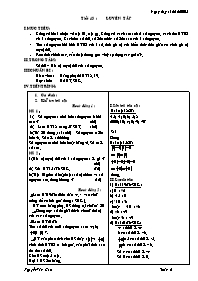 Giáo án môn Số học Lớp 6 - Tiết 43: Luyện tập - Năm học 2005-2006 - Nguyễn Văn Cao
