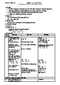 Giáo án môn Số học Lớp 6 - Tiết 45: Cộng hai số nguyên khác dấu - Năm học 2010-2011