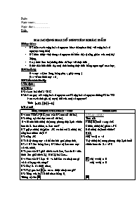 Giáo án môn Số học Lớp 6 - Tiết 45 đến 48