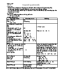 Giáo án môn số học Lớp 6 - Tiết 46 đến 53 - Năm học 2009-2010