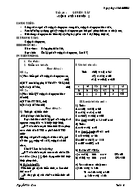 Giáo án môn Số học Lớp 6 - Tiết 46: Luyện tập