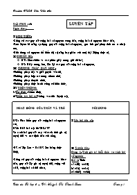 Giáo án môn Số học Lớp 6 - Tiết 46: Luyện tập - Huỳnh Thị Thanh Loan