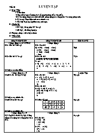 Giáo án môn Số học - Lớp 6 - Tiết 48: Luyện t