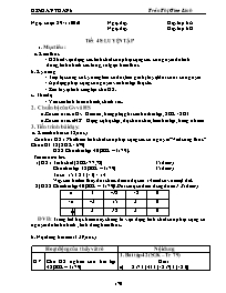 Giáo án môn Số học Lớp 6 - Tiết 48: Luyện tập
