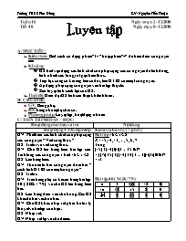 Giáo án môn Số học Lớp 6 - Tiết 48: Luyện tập