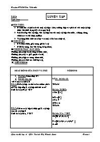 Giáo án môn Số học Lớp 6 - Tiết 5: Luyện tập - Huỳnh Thị Thanh Loan