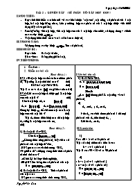 Giáo án môn Số học Lớp 6 - Tiết 5: Luyện tập