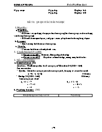 Giáo án môn Số học Lớp 6 - Tiết 51, Bài 8: Quy tắc dấu ngoặc - Năm học 2010-2011 - Trần Thị Giao Linh