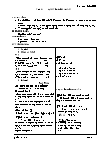 Giáo án môn Số học Lớp 6 - Tiết 51: Quy tắc d