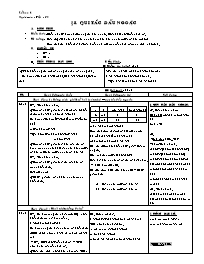 Giáo án môn Số học Lớp 6 - Tiết 52, Bài 8: Qu