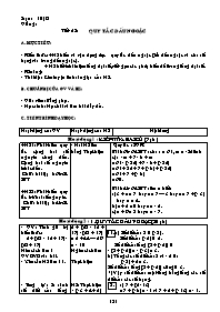 Giáo án môn Số học Lớp 6 - Tiết 52 đến 55 (bản 3 cột)