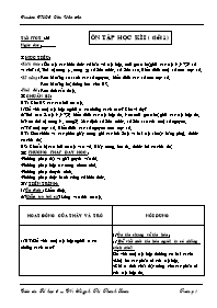 Giáo án môn Số học Lớp 6 - Tiết 52: Ôn tập học kỳ I (tiết 1) - Huỳnh Thị Thanh Loan