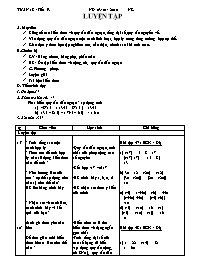 Giáo án môn Số học Lớp 6 - Tiết 53: Luyện tập