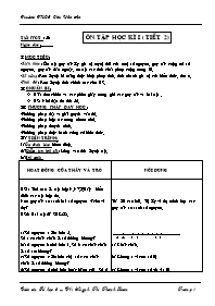 Giáo án môn Số học Lớp 6 - Tiết 53: Ôn tập học kỳ I (tiết 2) - Huỳnh Thị Thanh Loan