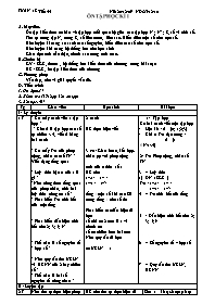 Giáo án môn Số học Lớp 6 - Tiết 54: Ôn tập họ