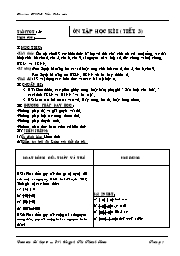 Giáo án môn Số học Lớp 6 - Tiết 54: Ôn tập học kỳ I (tiết 3) - Huỳnh Thị Thanh Loan