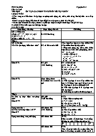 Giáo án môn số học Lớp 6 - Tiết 54+55: Ôn tập các phép tính về số tự nhiên - Năm học 2009-2010 - Nguyễn Hai